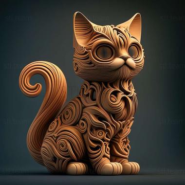 3D модель Кішка Тойбоб (STL)